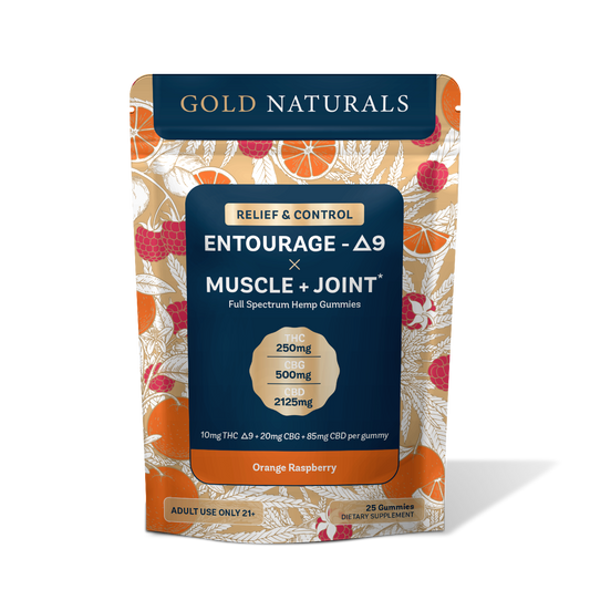 Gold Naturals Entourage Δ9 x Muscle + Joint Gummy - CBD Comfort Store