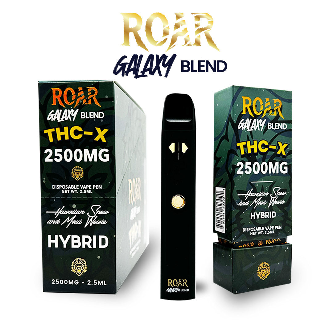 Roar Galaxy Blend THC-X Disposable Vape 2500MG - Hawaiian Snow & Maui Wowie (Hybrid) - CBD Comfort Store