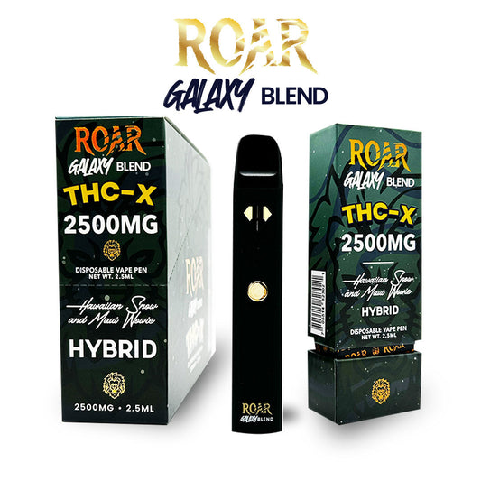 Roar Galaxy Blend THC-X Disposable Vape 2500MG - Hawaiian Snow & Maui Wowie (Hybrid) - CBD Comfort Store