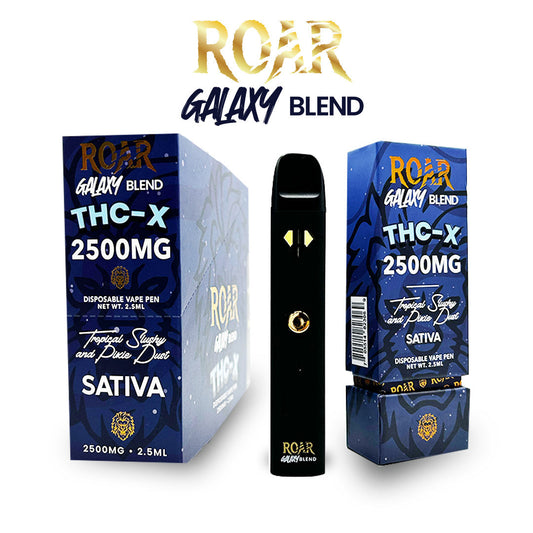 Roar Galaxy Blend THC-X Disposable Vape 2500MG - Tropical Slushy & Pixie Dust (Sativa) - CBD Comfort Store