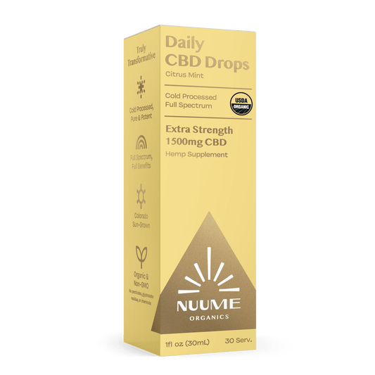 Organic CBD Drops Citrus Mint - Extra Strength 1500mg - CBD Comfort Store