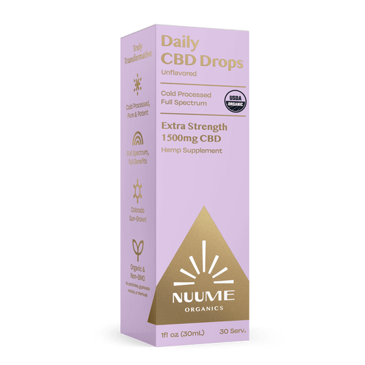 Organic Daily CBD Drops - Unflavored 1500mg Full Spectrum - CBD Comfort Store