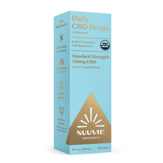 Organic Daily CBD Drops - Unflavored 500mg Full Spectrum - CBD Comfort Store