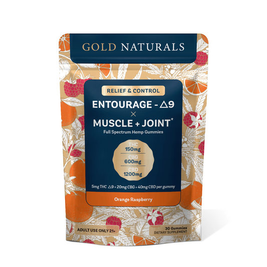5 mg Entourage Δ9 x Muscle + Joint Gummy - Utah Compliant - CBD Comfort Store