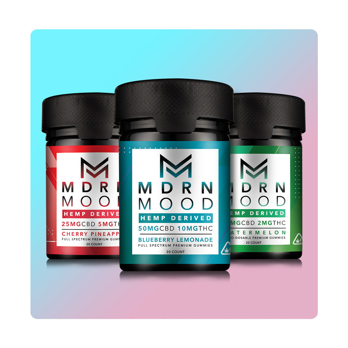Mdrn Mood 3pack - Mixed Variety (60ct) - CBD Comfort Store