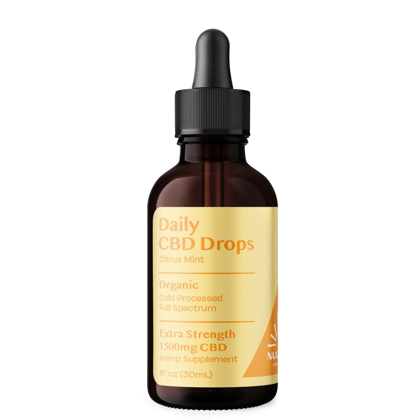Organic CBD Drops Citrus Mint - Extra Strength 1500mg - CBD Comfort Store