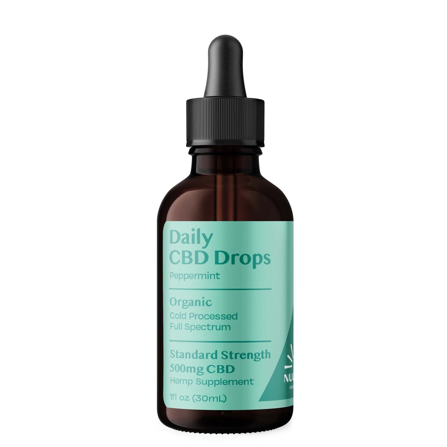 Organic Daily CBD Drops - Peppermint 500mg Full Spectrum - CBD Comfort Store