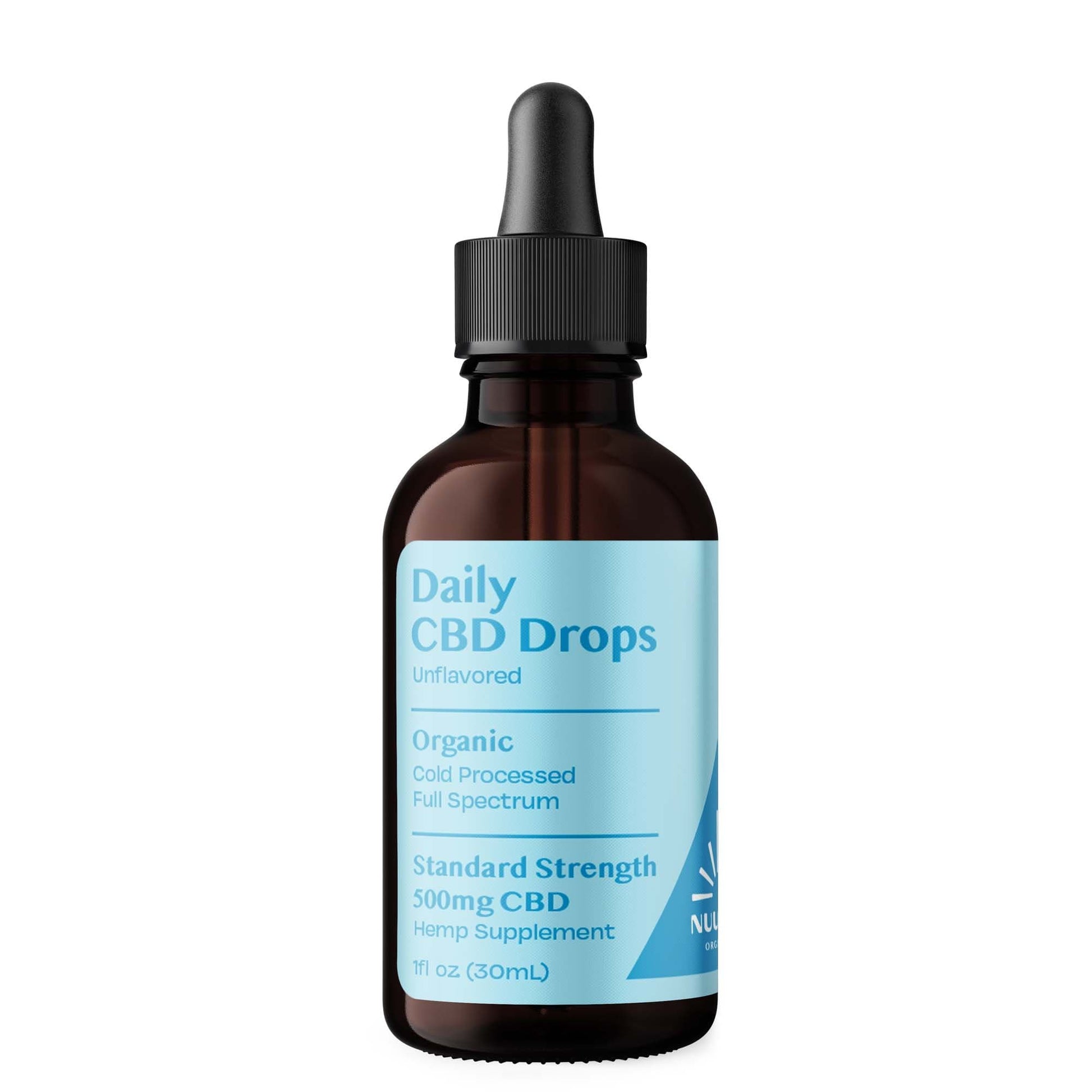 Organic Daily CBD Drops - Unflavored 500mg Full Spectrum - CBD Comfort Store