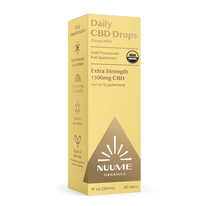 Organic CBD Drops Citrus Mint - Extra Strength 1500mg - CBD Comfort Store